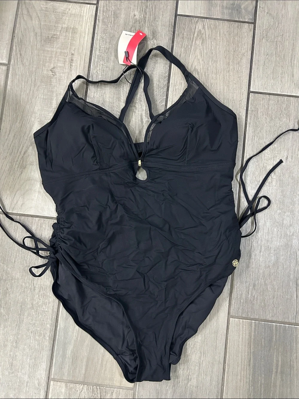 Popilush Women’s Bathing Suit Tummy Control Shapewear Swimsuit Mesh Built-in Bra